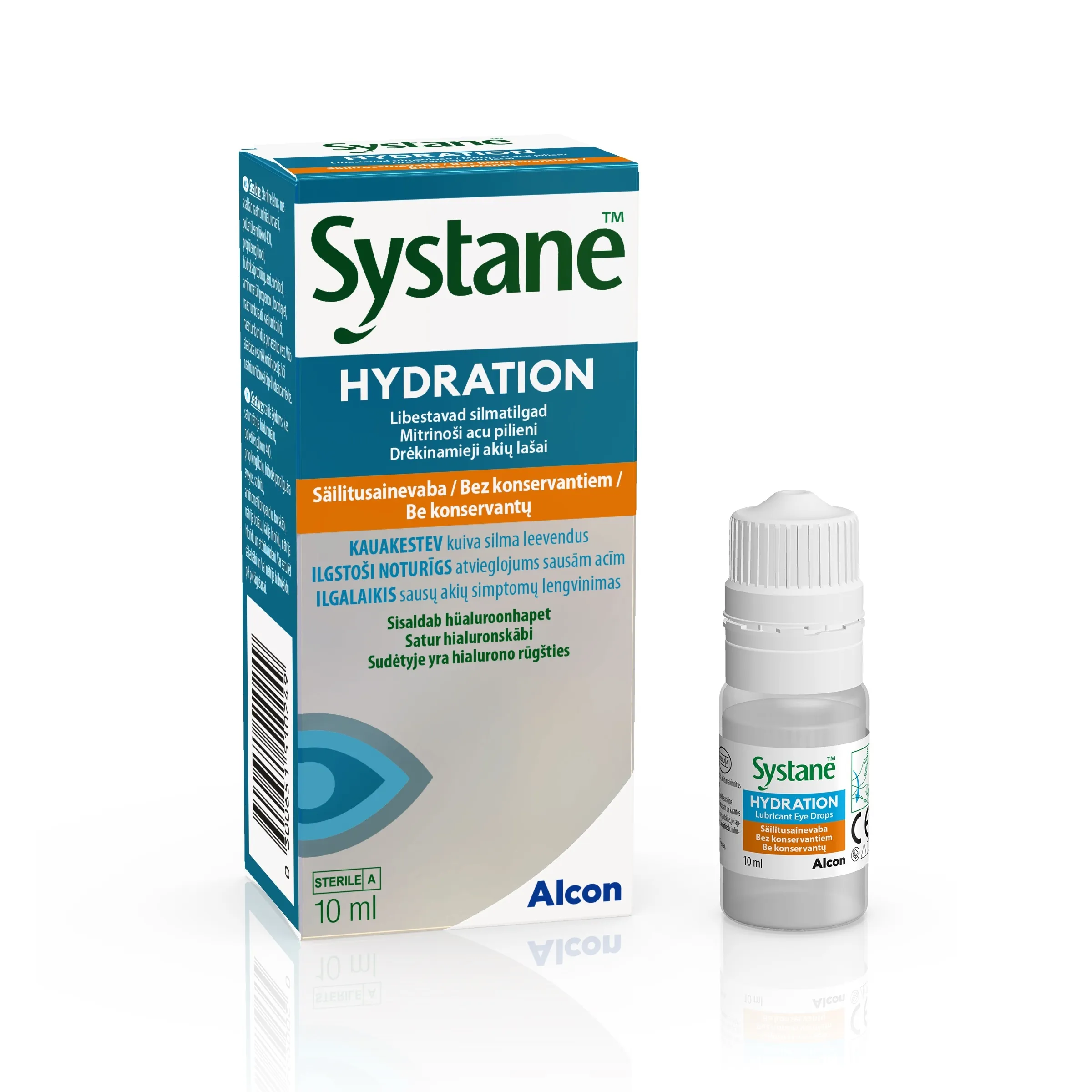SYSTANE HYDRATION NIISUTAVAD SILMATILGAD SÄILITUSAINETA 10ML - Tootepilt 