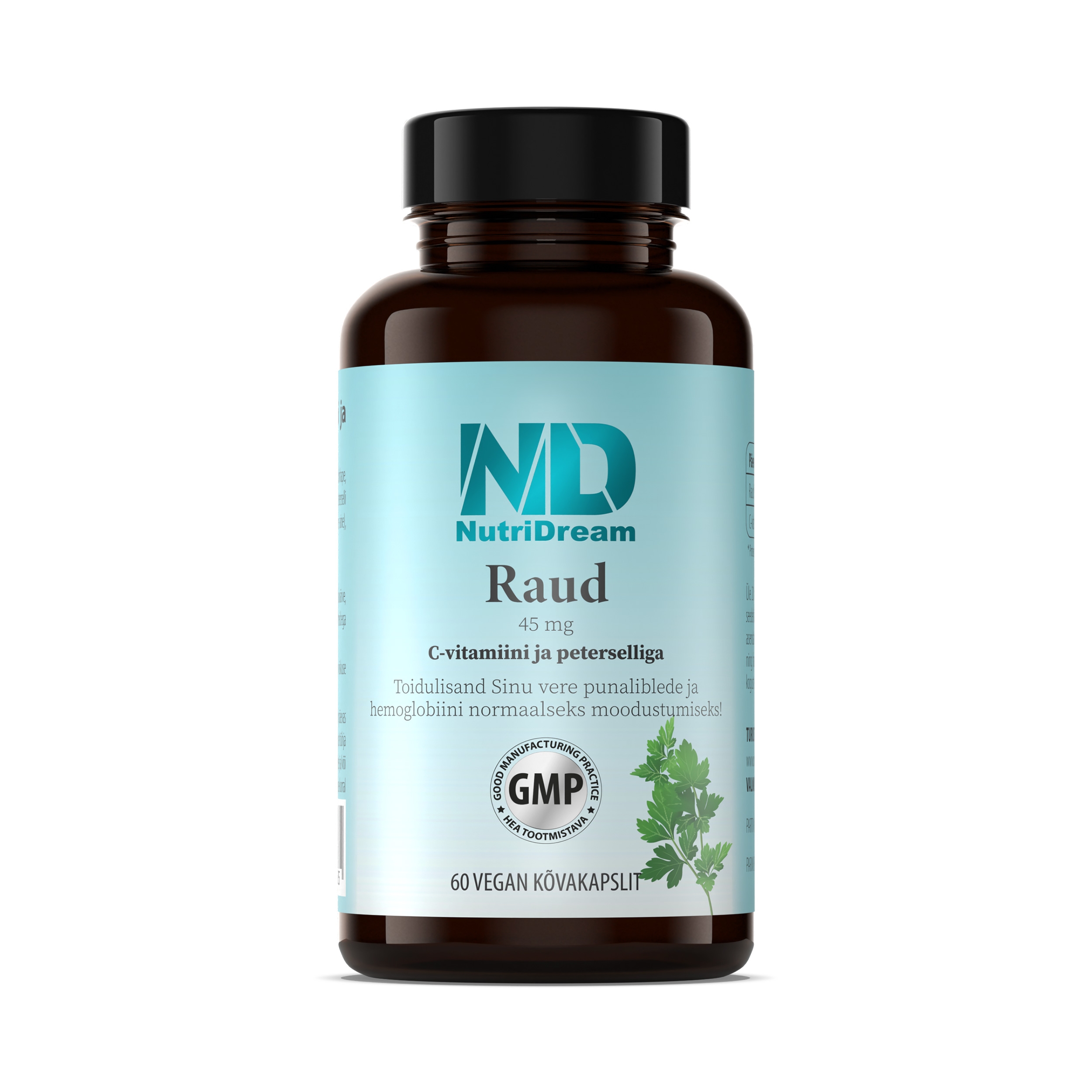 NUTRIDREAM RAUD C VITAMIINI JA PETERSELLIGA KAPSLID 45MG N60 - Tootepilt 