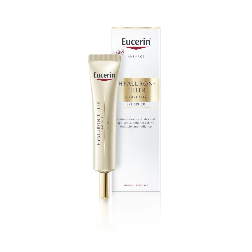 EUCERIN HYALURON FILLER+ELASTICITY SILMAÜMBRUSKREEM 15ML - Tootepilt 
