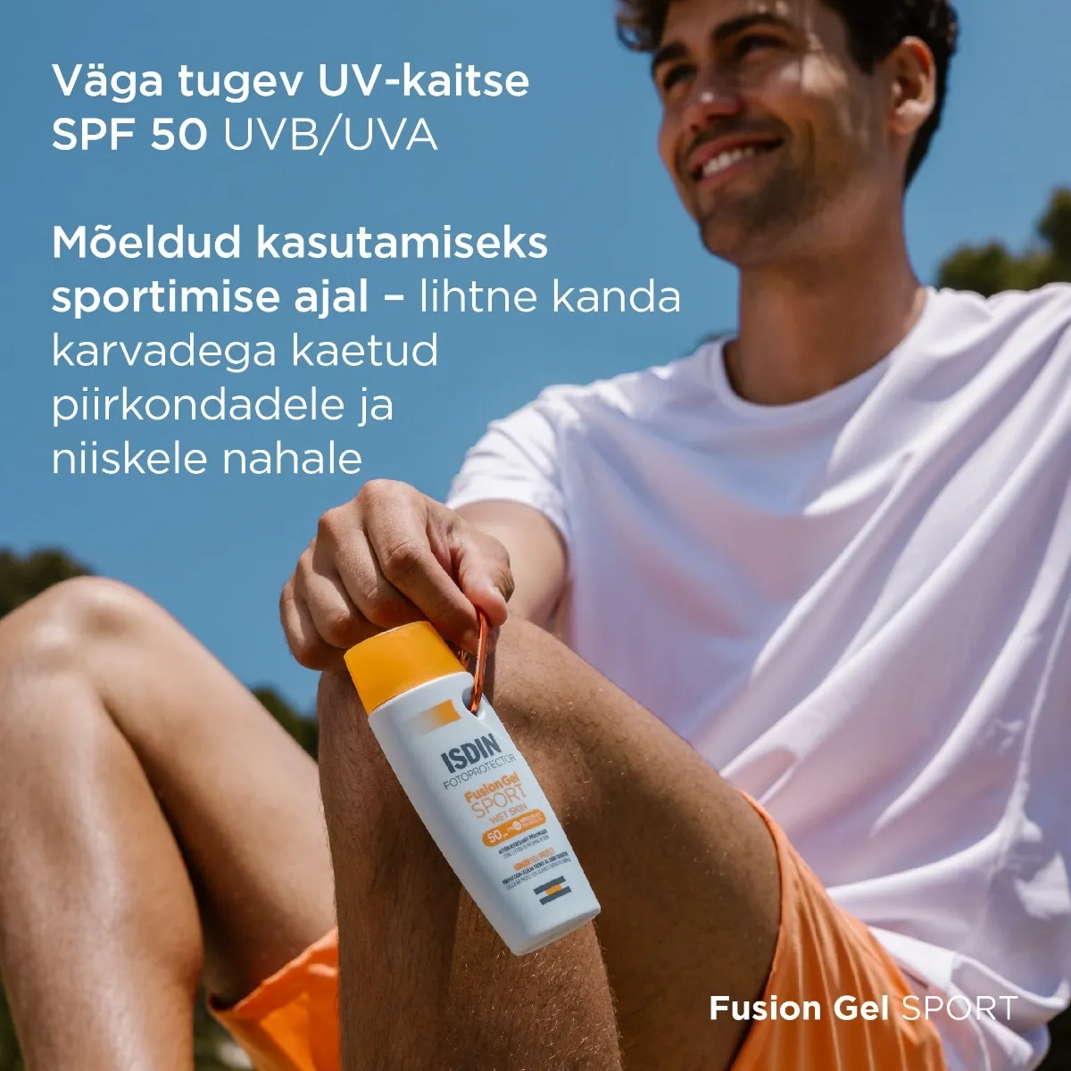 ISDIN SUN PÄIKSEKAITSEGEEL-KREEM SPORT SPF50 100ML - Tootepilt 3