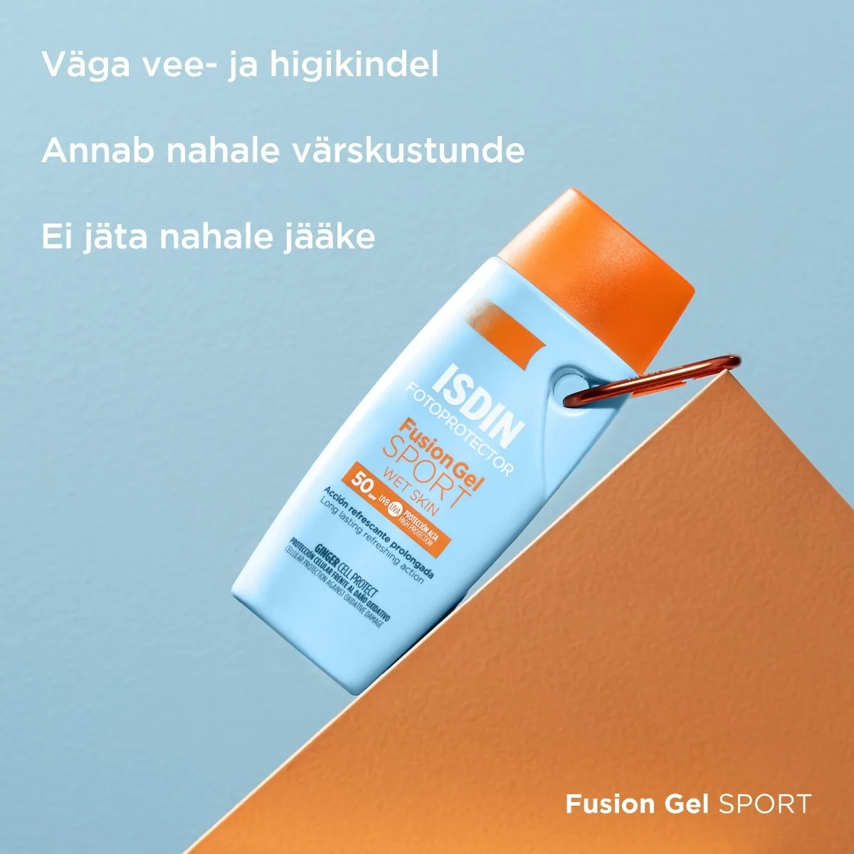 ISDIN SUN PÄIKSEKAITSEGEEL-KREEM SPORT SPF50 100ML - Tootepilt 4