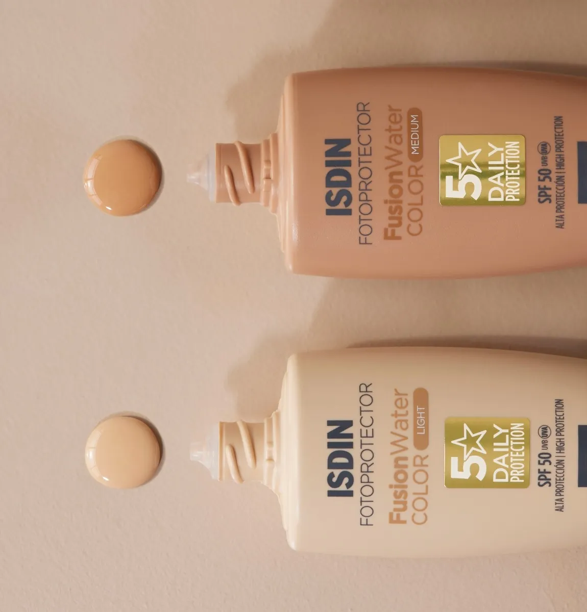 ISDIN SUN PÄIKESEKAITSEEMULSIOON TOONITUD MEDIUM SPF50 50ML - Tootepilt 2