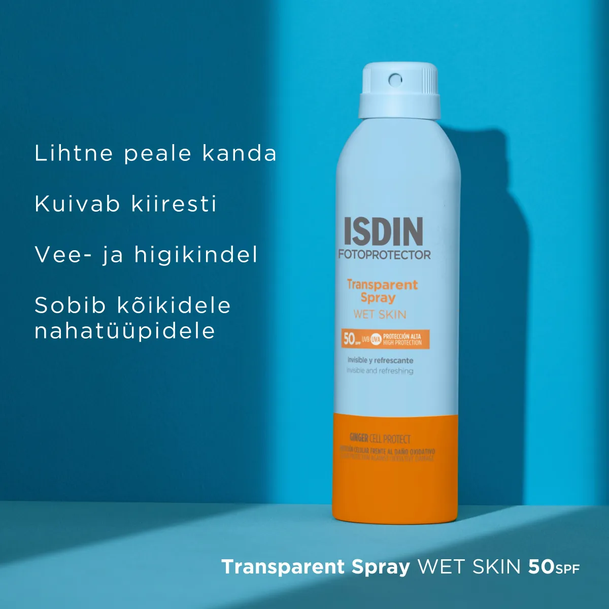 ISDIN SUN PÄIKESEKAITSEAEROSOOL VEEKINDEL SPF50 250ML - Tootepilt 4