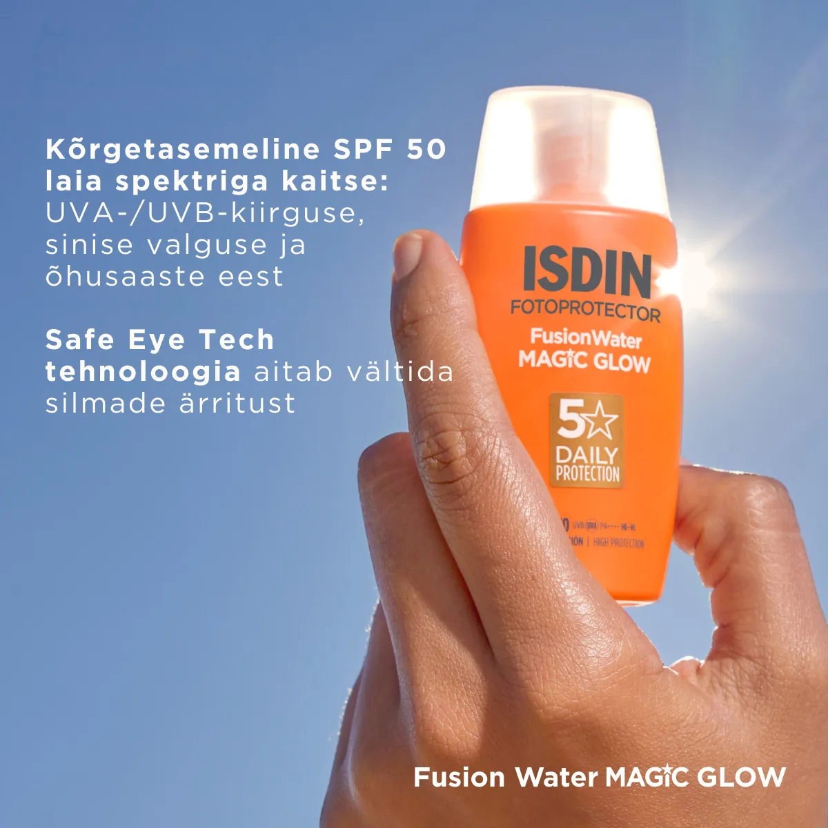 ISDIN SUN PÄIKESEKAITSEEMULSIOON MAGIC GLOW NÄOLE SPF50 50ML - Tootepilt 3