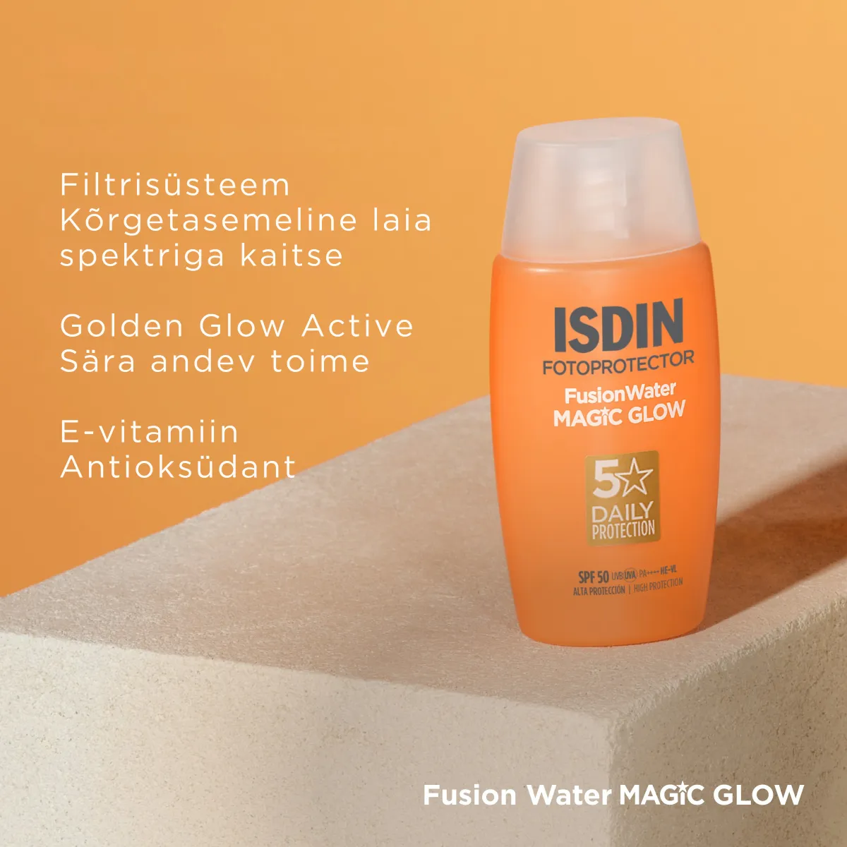 ISDIN SUN PÄIKESEKAITSEEMULSIOON MAGIC GLOW NÄOLE SPF50 50ML - Tootepilt 4