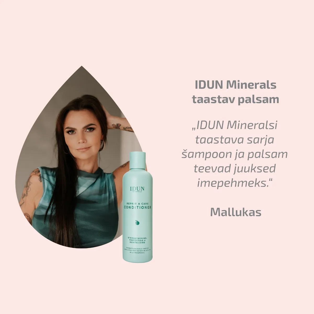 IDUN JUUKSEPALSAM TAASTAV 250ML - Tootepilt 2