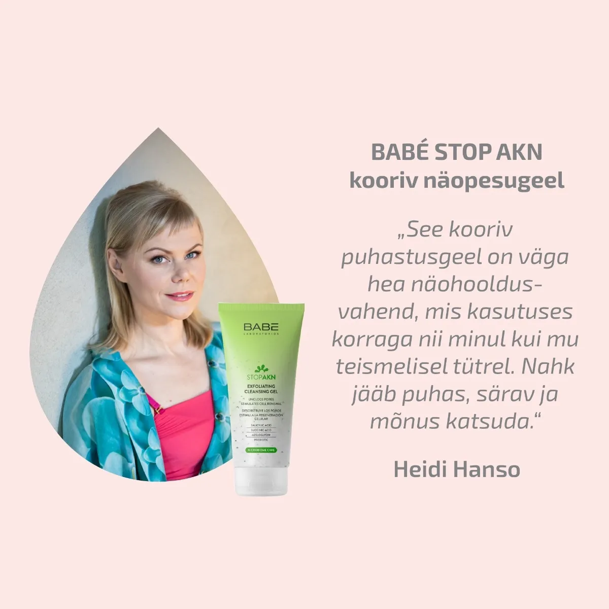 BABE STOP AKN NÄOPESUGEEL KOORIV 200ML - Tootepilt 2