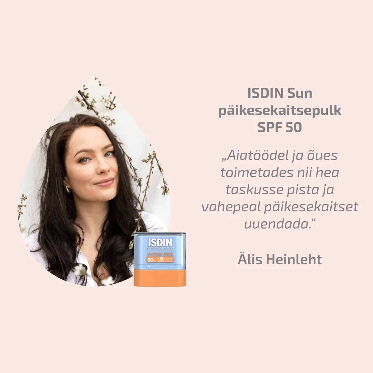ISDIN SUN PÄIKESEKAITSEPULK SPF50 10G - Tootepilt 2