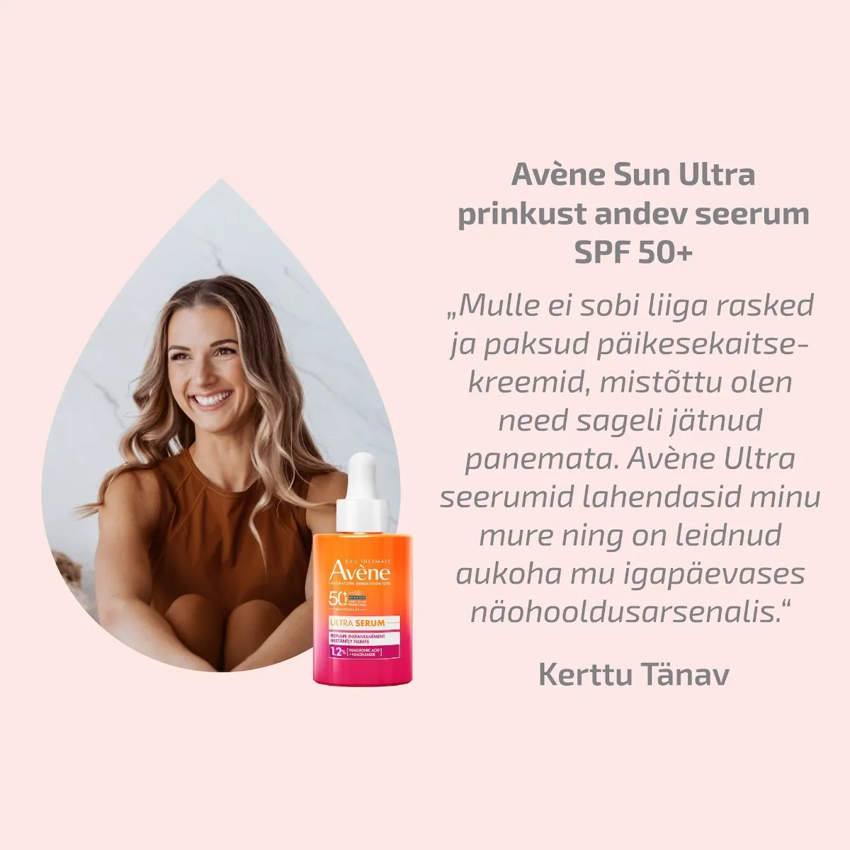 AVENE SUN ULTRA SERUM SPF50+ TÄITEV 30ML - Tootepilt 2