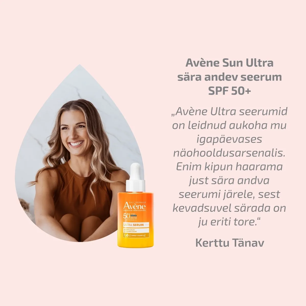 AVENE SUN ULTRA SERUM SPF50+ SÄRA ANDEV 30ML - Tootepilt 2