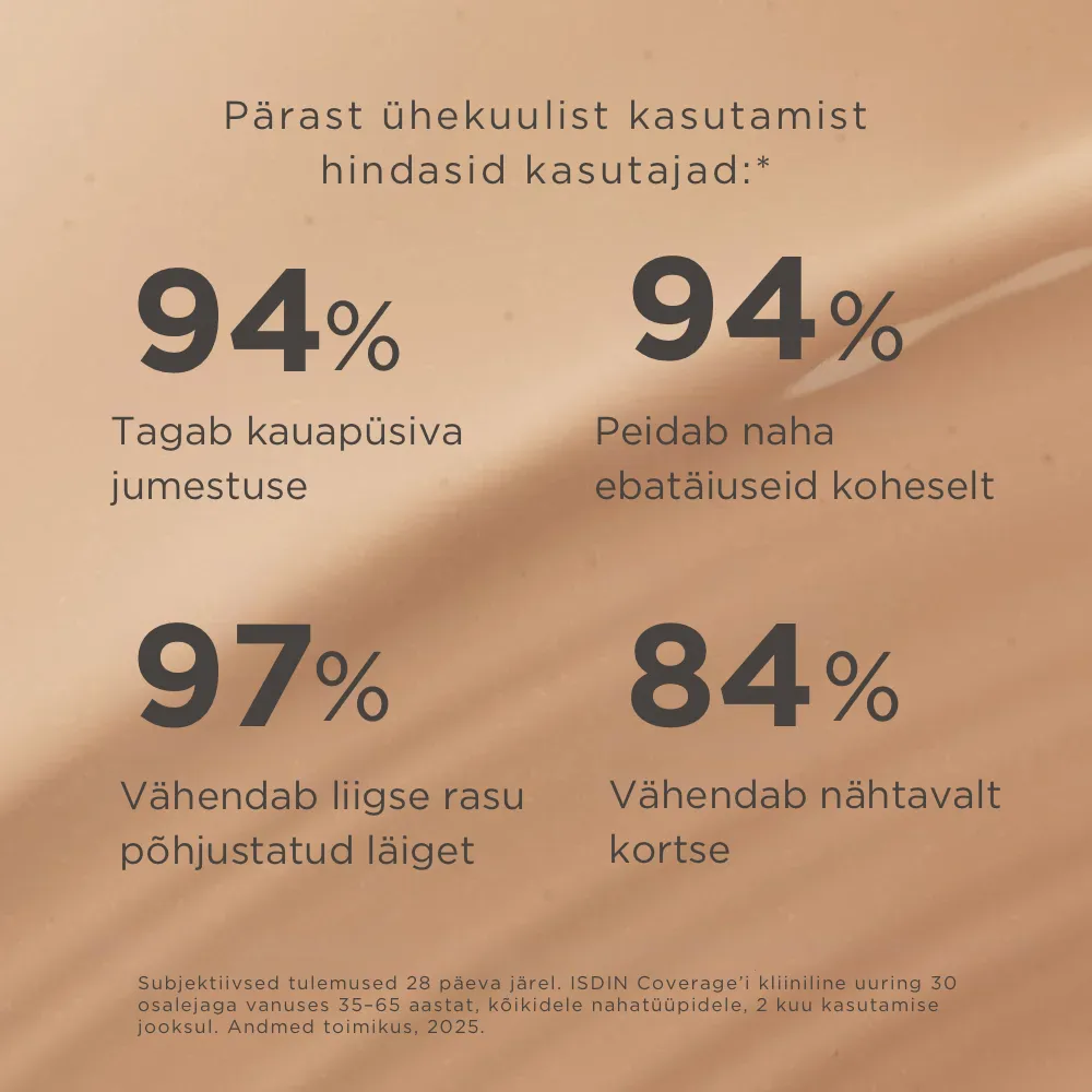 ISDIN JUMESTUSKREEM COVERAGE SPF50+ 30G 3.0 SAND - Tootepilt 6