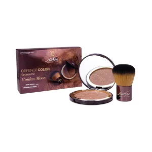 BioNike Defence Color Limited Edition Golden Moon päikesepuudrikomplekt – puuder + kabuki pintsel