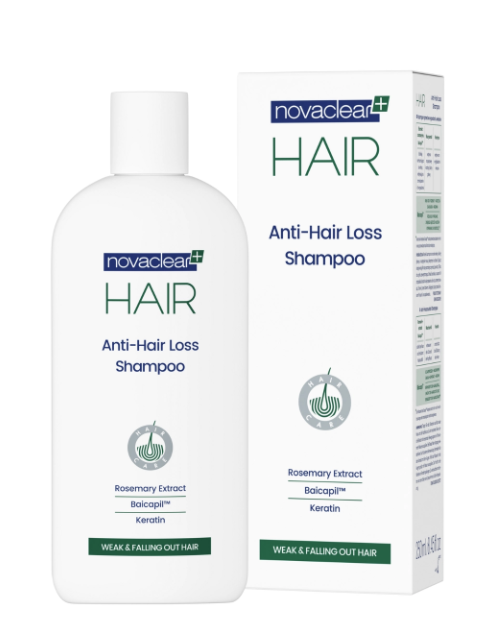 NOVACLEAR HAIR SHAMPOON JUUSTE VÄLJALANGEMISE VASTU 250ML